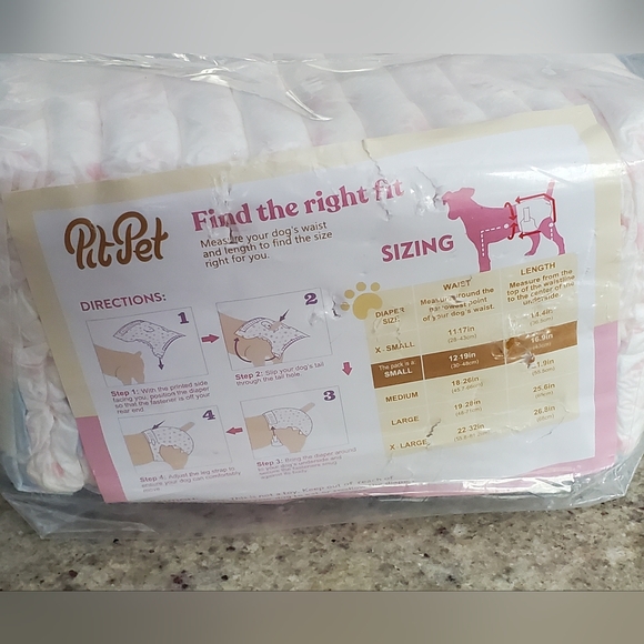 Free with purchase! Pit Pet Dog Disposable Diapers Size S - Picture 3 of 5